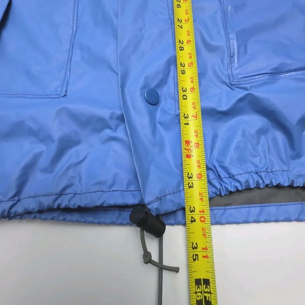 Avid Foul Weather Gear Jacket Blue Men Sz XXL 2XL Rain Coat Fishing Boat